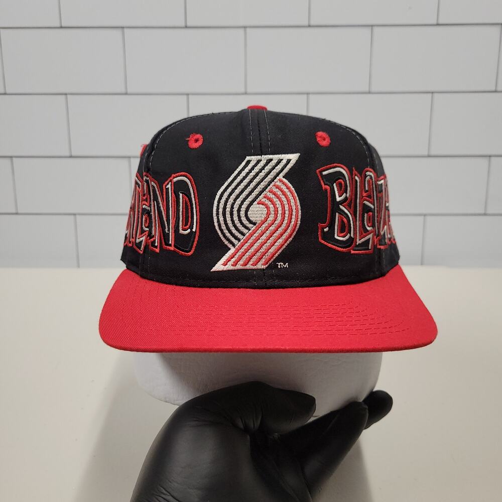 Vintage Portland Trail Blazers Bubble Graffiti Spellout Snapback Drew Pearson